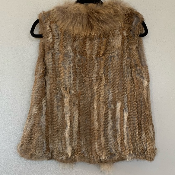 Fawn fur vest 💯rabbit fur - Picture 2 of 4